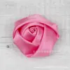Venda Quente Transfronteiriça 5cm Estéreo Artesanal Fita Poliéster Flor Rosa DIY Flor de Pulso Presilha Acessórios de Joia Flor