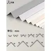 Tira de acabamento em liga de alumínio cor creme em forma de L tira protetora de canto anti-colisão tira de acabamento para azulejo de canto branco losango sol linha decorativa