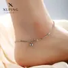 Tobillera Qilong para Mujer Sexy Estilo Coreano Simple Candado Campana Pez Estrella Atrapasueños Ruyi Candado Tobillera de Plata