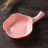 Prato de Condimentos de Palha de Trigo para Cozinha com Alça, Prato de Condimentos para Molho Vinagre, Prato Criativo de Condimentos para Hot Pot, Suporte para Pratos de Molho de Soja, Hashis