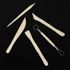Ferramentas Coloridas para Escultura em Argila Conjunto de 5 Peças Suprimentos de Arte Ferramentas para Escultura em Argila Cerâmica Faca para Argila Macia Faca de Escultura Atacado