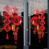 Feliz Año Nuevo 2027 Año del Cordero Decoraciones de Año Nuevo Pegatinas Electrostáticas para Puertas de Vidrio Pegatinas para Ventanas Festival de Primavera Decoraciones para Ventanas