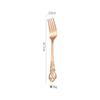 Juego de vajilla Royal Court de acero inoxidable transfronterizo de 4 piezas con cuchillo, tenedor y cuchara, estilo retro de hotel, vajilla occidental con cuchillo, tenedor y cuchara para carne.