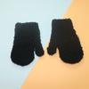 Nuevos Guantes para Niños Lindos de Dibujos Animados Cálidos a Prueba de Frío de Cinco Dedos Otoño e Invierno Cortavientos Huevo para Niños y Niñas