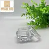 Botella Plástica Nueva de 3g, Botella Poligonal en Forma de Diamante, Caja de Empaque para Cosméticos, Tamaño de Viaje, Botella con Polvo Dorado, Botella para Crema