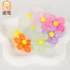 DIY Acrílico Flor de Cinco Pétalas Gelatina Girassol Pingente para Celular Acessórios de Joia Contas Soltas Acessórios para Cabelo Acessórios