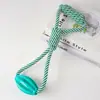 Juguete de Correa para Perro Mascota, Elástico Interactivo, Dispensador de Premios, Pelota de Rugby, Juguete para Aliviar el Aburrimiento para Teddy y Corgi, Cuerda Nudosa Resistente para Masticar, Suministros para Mascotas