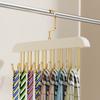 Colgador de Gancho Madera Maciza 16 Ganchos Hogareño Tirante para Ropa Interior Almacenamiento Colgante Multifuncional Giratorio Perchero Ondulado para Ropa