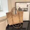 Bolso Tote de Lujo Ligero, Estilo Pequeño Fragante Rombo Nicho Moda Nuevo Bolso de Mano de Gran Capacidad Bolso de Hombro con Cadena