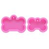 Tamaño etiqueta de hueso llavero molde de silicona molde para hornear pastel de chocolate molde de aromaterapia para coche