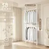 Perchero de pie 38 mm de grosor Simple para uso doméstico Montaje de perchero para ropa para casa de alquiler Estilo abierto Armario vestidor