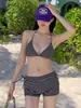 Bikini de Dos Piezas Nuevo Estilo 2026 para Mujer, Oculta el Vientre, Adelgazante, Sexy, Traje de Baño para Vacaciones en la Playa y Aguas Termales, Disponible al por Mayor