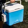 Caja de pesca para pesca en aguas salvajes, caja para camarones vivos con bomba de oxígeno, caja de pesca pequeña para cebo vivo, caja oxigenada y aislada para camarones y peces para pesca en el mar