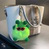 Piel de Conejo Rex Sintética Cosas Buenas Suceden Colgante para Llavero Bola de Felpa Decoración para Mochila Evento de la Empresa Persimmon Regalo
