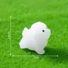 Paisaje en miniatura, linda figura de cachorro de pelo rizado brillante, decoración DIY, accesorio de bolsa sorpresa, pequeño adorno de escritorio o de coche