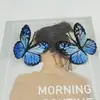 Adornos de Mariposa Tridimensional Simulada para Bodas, Flores Decorativas de Estilo Antiguo, Cabezas de Flor para Pasadores DIY, Decoración del Hogar al por Mayor