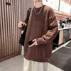 [Exclusivamente para Comercio Transfronterizo] Suéter de Cuello Redondo para Hombre, Top de Punto de Alta Gama, Ropa Nueva para Hombre, Prendas de Punto de Estilo Casual