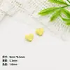 Lindas y coloridas cuentas pequeñas de esmalte en forma de corazón, materiales para cadena de teléfono DIY, pulsera hecha a mano, collar, accesorios de joyería de aleación