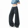 VIVA CAMELLO Pantalones Casuales de Retazos Cuadros Americanos para Hombres y Mujeres Primavera y Verano Pantalones Rectos de Cordón Pantalones Largos Anchos Sueltos