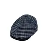 Gorra de Visera Nueva Retro a Cuadros Estilo Japonés para Mujer, Versión Coreana, Moda Versátil Artística Casual Vanguardista Gorro Boina Pato