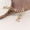 Cadenas Metálicas de Aleación de Zinc para Ropa, Equipaje, Zapatos y Sombreros, Broches, Hebillas para Zapatos, Hebillas para Cinturones, Cadenas Huecas, Accesorios de Moda para Ropa