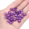 Cuentas de vidrio de 8/10 mm color sólido palomita doble hechizo cuentas redondas cuentas dispersas hecho a mano con cuentas material de accesorios diy cuentas de vidrio