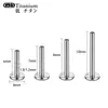 Aleación de Titanio F136 Base para Stud de Hueso de Oreja con Rosca Interna y Diente Largo Base Plana para Stud de Labio de Titanio G23 Accesorios para Piercing de Barra Plana