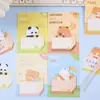 Notas Adhesivas con Forma Irregular de Gato Lindo Simples para Estudiantes de Primaria y Secundaria Pegatinas de Etiqueta de Mensaje Memo Post-it Se Pega N Veces Papelería