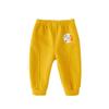 Calças Primavera e Outono 2021 Novo Outono Calças Esportivas Pretas Infantis Street Fried Fashion Outono e Inverno Veludo