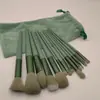 Maquiagem de beleza Conjunto de pincéis de maquiagem Quatro Estações verde cerdas macias 13 pincel para blush sombra corretivo pó base alto brilho