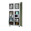 Acero Inoxidable 304 Gabinete Alacena de Cocina Doméstica Malla Espesa Puerta Lateral Aparador Gabinete Multicapa Almacenamiento Armario de Almacenamiento para Ollas