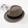 Novo chapéu de jazz primavera e outono, chapéu moderno masculino e feminino, chapéu alto, vintage, casual, estilo britânico, chapéu panamá, chapéu cacheado