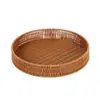 A1744 Cesta Rectangular para Pan de Mimbre Sintético Cesta de Mimbre Cesta Tejida Cesta de Almacenamiento Cesta de Almacenamiento de Plástico Almacenamiento
