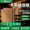 Paneles acústicos de fibra de poliéster MDF transfronterizos, decoraciones de pared, paneles de rejilla de madera maciza para estudio de grabación, mismo estilo que Amazon