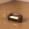 Muebles de madera en miniatura para crear paisajes en miniatura, piezas decorativas pequeñas para escritorios y accesorios de bricolaje para casas de muñecas