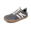 Zapatillas de Entrenamiento Alemanas Populares Transfronterizas de Talla Grande para Pareja, Ajuste Amplio, Zapatos Casuales de Cuero para Mujer con Punta Amplia, Tenis Forrest Gump para Hombre, Zapatos Barefoot