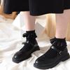 Calcetines lolita estilo japonés calcetines de verano para mujer encaje encaje encaje correa lindo chica suave lolita calcetines de orejas de madera jk