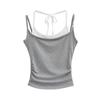 Pure Wish 2024 Camisola Plisada con Diseño Dulce y Picante para Colgar en el Cuello Ropa Interior Femenina Top Ajustado