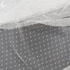 Malha Jacquard, emenda de roupas totalmente em poliéster microelástico, tecido de malha Jacquard recortado, malha de bolinhas com padrão de bolinhas