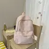 Bolsa de Ombro Dupla Casual com Gipsofila para Homens e Mulheres, Grande Capacidade, Estilo Japonês, Fresca e Simples, Mochila Escolar para Mulheres, Novo Estilo, Simples e Fashion, Ensino Fundamental II e Ensino Médio