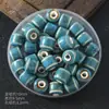 Pulsera de Cuentas Cerámicas de Columna Corta Hecha a Mano DIY Accesorios Estudiantes Paquete de Materiales para Ensartar Hecho en Casa Lote a Granel de Cuentas Cerámicas