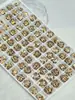 Pedras de Strass para Nail Art Huashiyue 8mm Fundo Pontiagudo, Super Brilhantes Corte 33 Cristal K9 Pontiagudo Redondo para Nail Art e Acessórios de Brincos Atacado