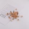 Hebilla deslizante de hierro hebilla plana hebilla de cadena de cuentas redondas hebilla de conexión de etiqueta DIY hecho a mano casero llavero material de joyería accesorios