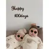 Diseño Transparente Bobo Blanco Globo Cien Días Luna Llena Doble Capa Familia Cien Días Niños Decorativo Pegar Escena de Bebé