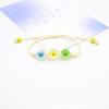 Pulsera de narcisos de flor natural transfronteriza con combinación de colores Joya del Tiempo estilo coreano espécimen vegetal pulsera de flor seca regalo para amigas para mujeres