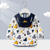Bata para Bebé, Babero Infantil para Comer, Ropa de Abrigo Otoño e Invierno, Delantal Impermeable de Manga Larga, Alimento Complementario para Bebé, Bolsillo para Arroz, Ropa Protectora de Uso Inverso