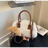 Bolso de Mano de Felpa de Moda Transfronterizo de Nicho para Mujer 2025 Nuevo Vintage Popular Bolso de Hombro Cruzado para Viajar