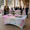 Mantel Transfronterizo Adecuado para Mesas Rectangulares, Mantel Elástico, Lavable, Anti-Arrugas, Cubierta de Mesa para Bodas, Fiestas, Banquetes
