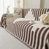 Tela para Funda de Sofá Estilo Crema Otoño e Invierno, Cojín de Sofá Chenille Antideslizante Impermeable, Toalla de Sofá Anti-Arañazos de Gato, Seda de Hielo