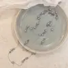 Colar de Pérolas Cinzas Design de Nicho Feminino Corrente de Suéter Corrente Longa Empilhada para Clavícula Acessórios